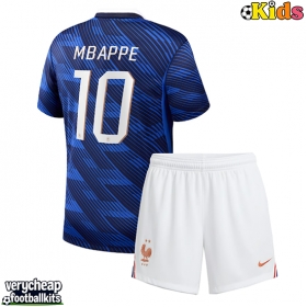 France Kylian Mbappe #10 Replica Home Minikit World Cup 2026 Short Sleeve (+ pants)